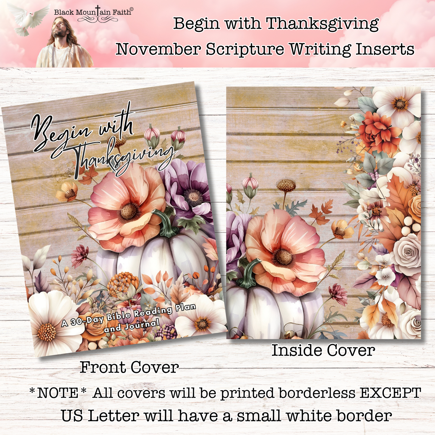 Begin with Thanksgiving Scripture Writing Inserts