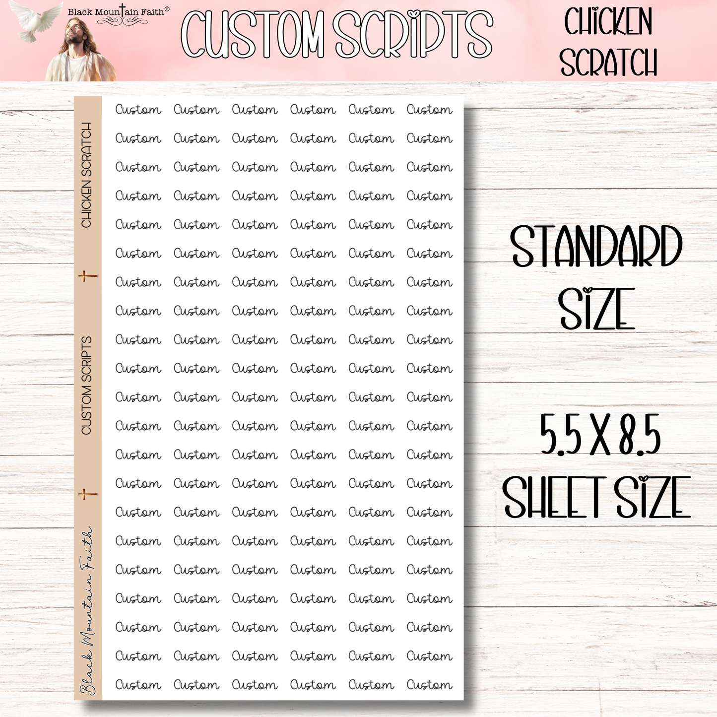 CHICKEN SCRATCH FONT Custom Scripts