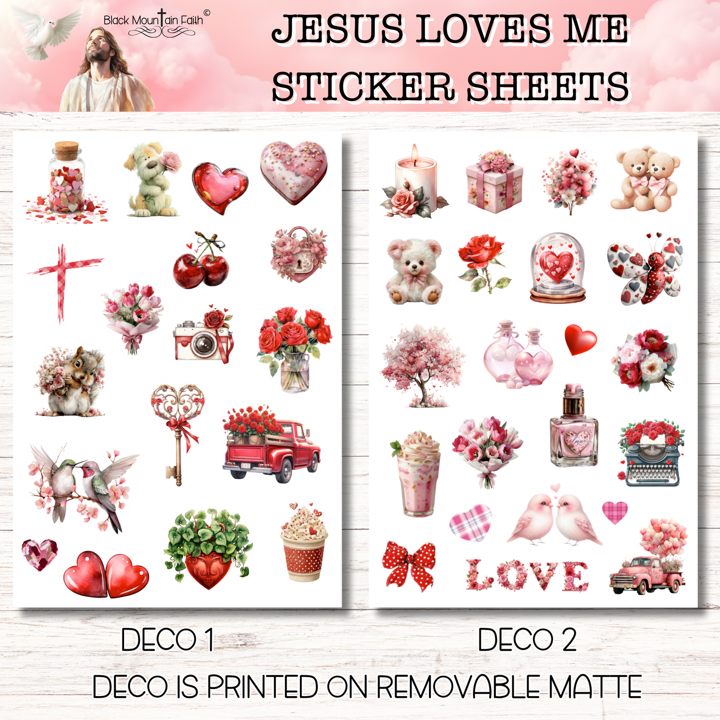 Jesus Loves Me Scripture Writing Plan Stickers