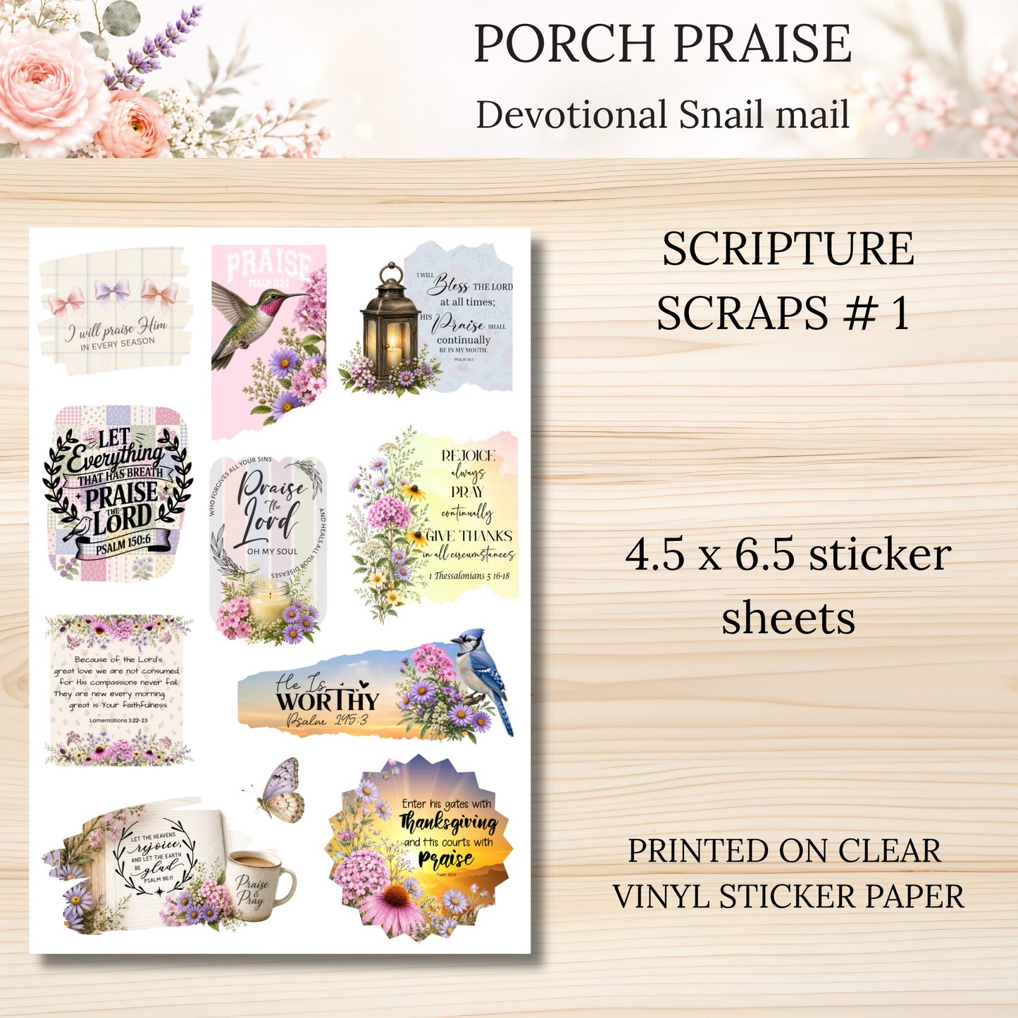 Porch Praise Scripture Writing & Devotional Bundle | Scriptures for Everyday Living