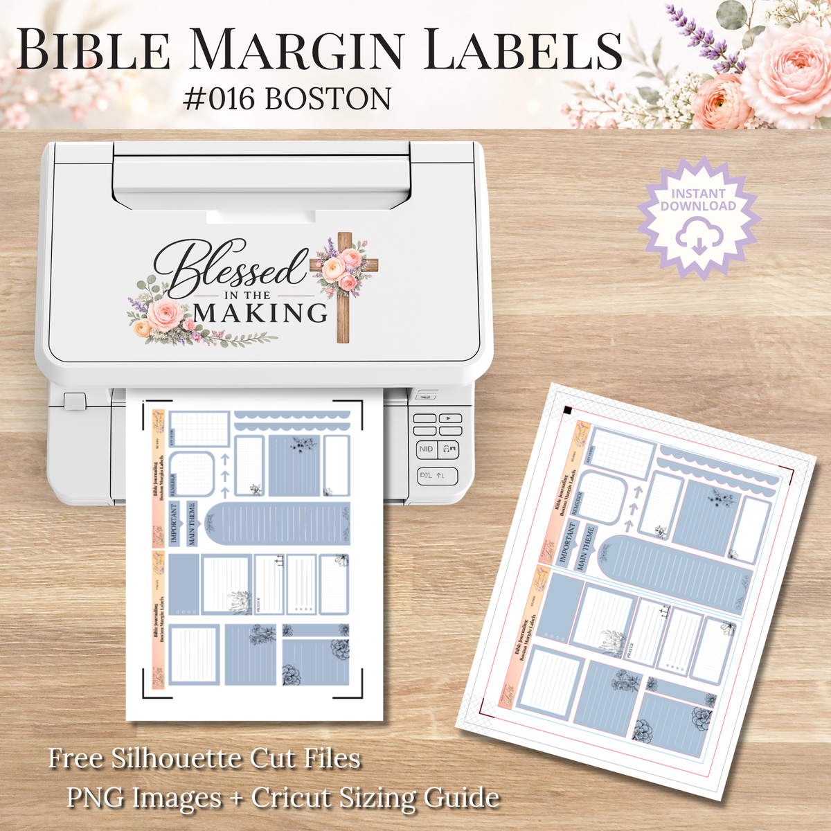 Bible Margin Labels 016 Boston Print & Cut Bible Stickers