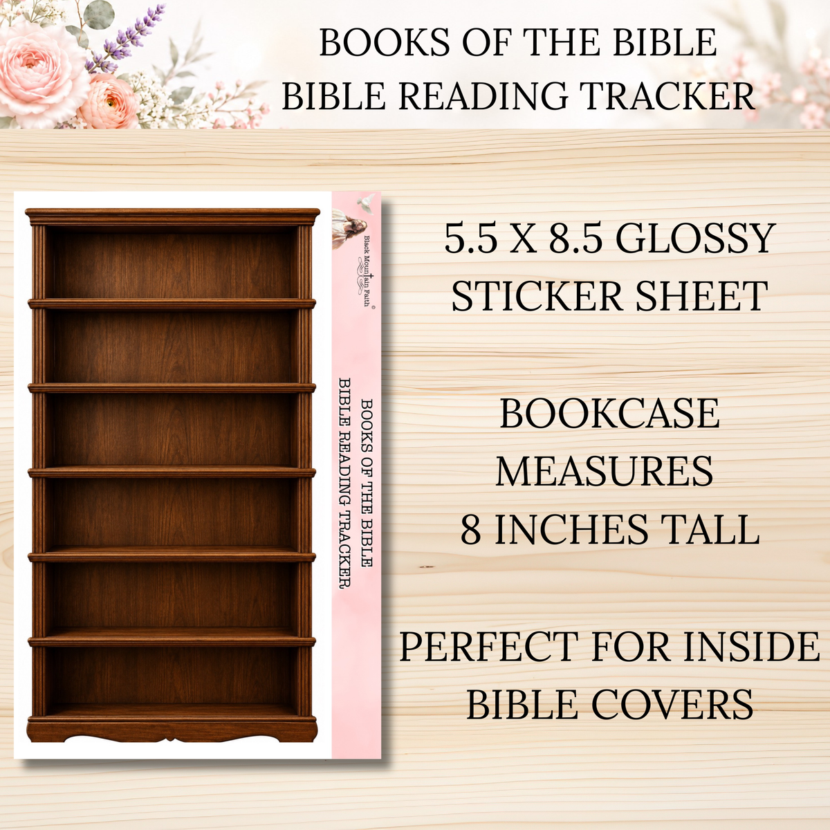 Books of the Bible Reading Tracker || PHYSICAL Sticker Sheets || Glossy Sticker Paper