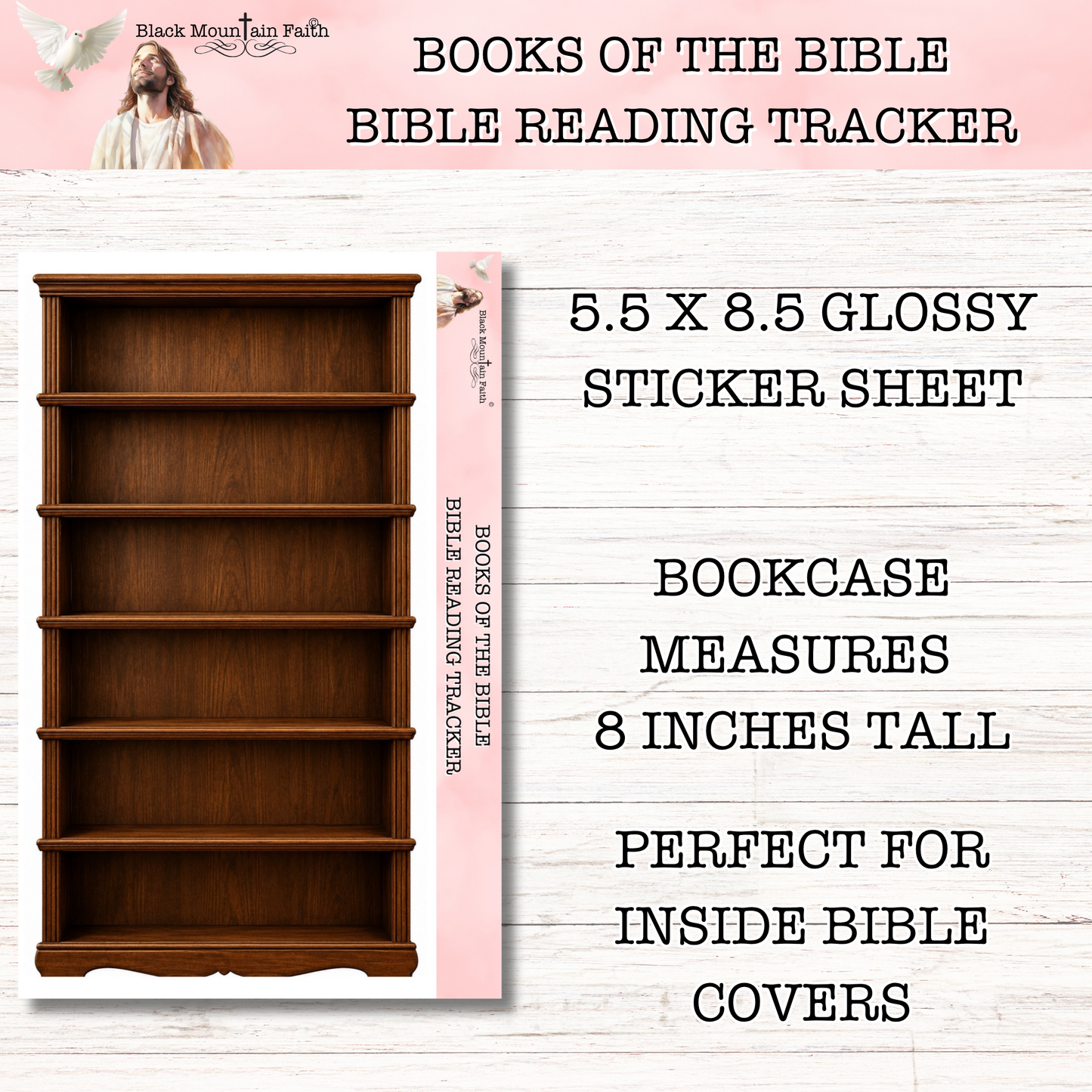 Books of the Bible Reading Tracker || PHYSICAL Sticker Sheets || Glossy Sticker Paper