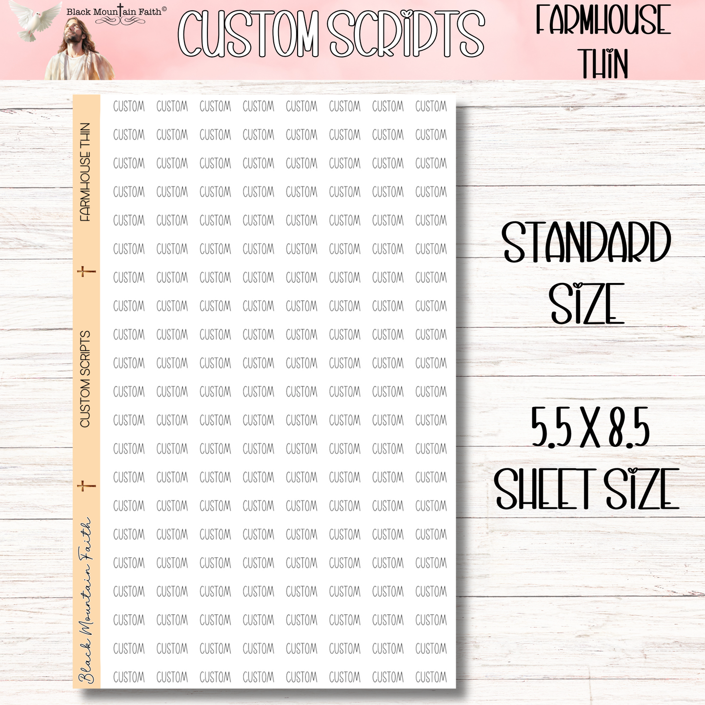 FARMHOUSE THIN FONT Custom Scripts