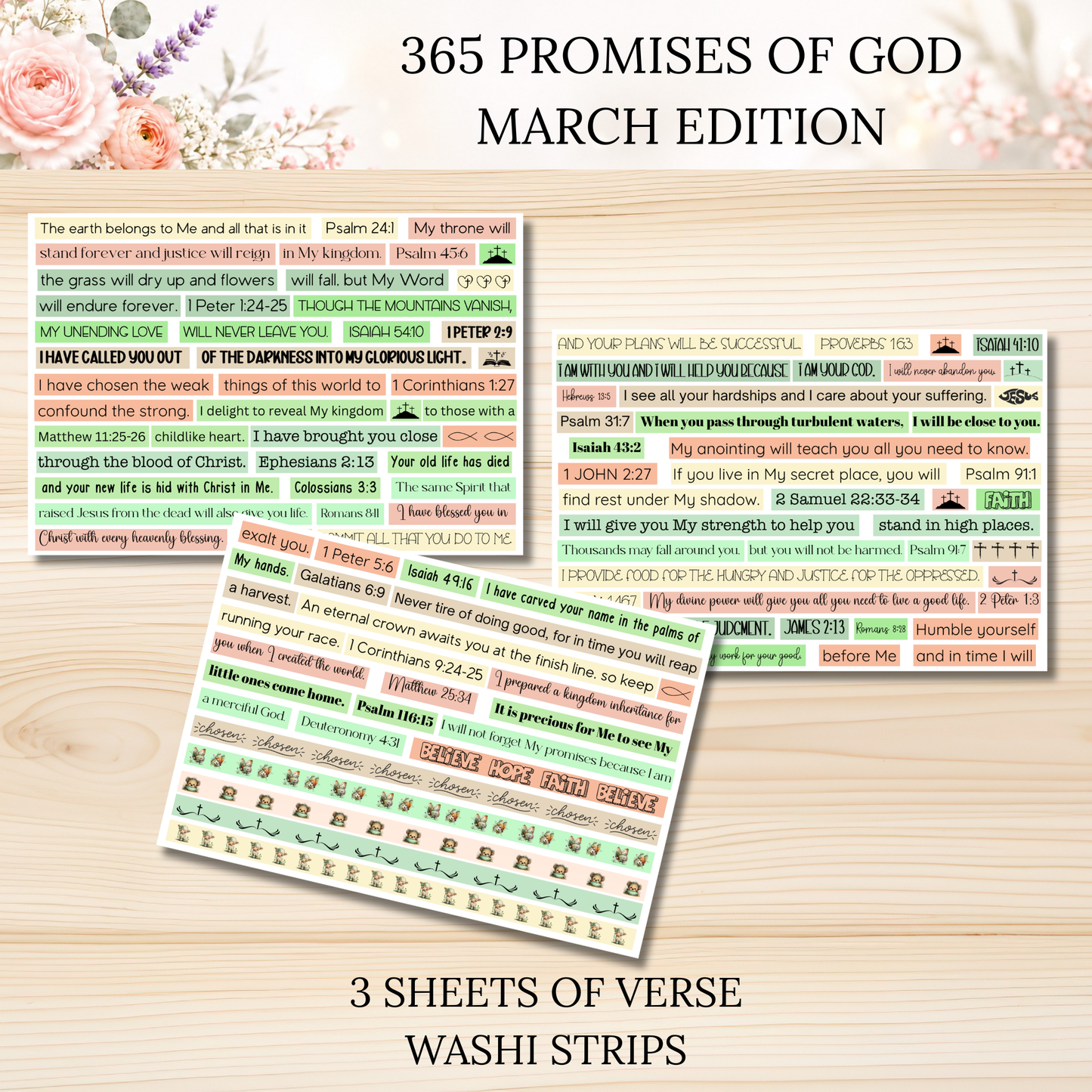365 Promises of God MARCH STAND ALONE KIT