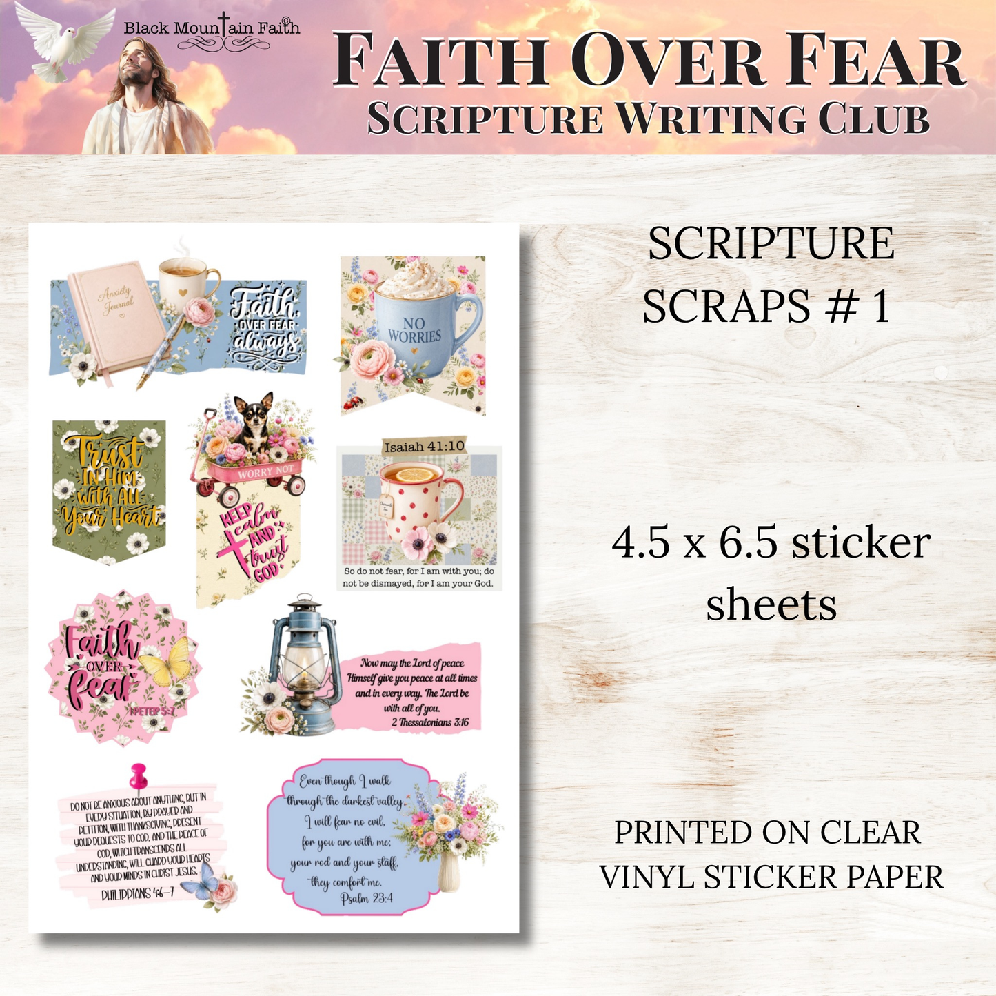 Faith Over Fear Scripture Writing & Devotional Bundle | Scriptures for Anxiety