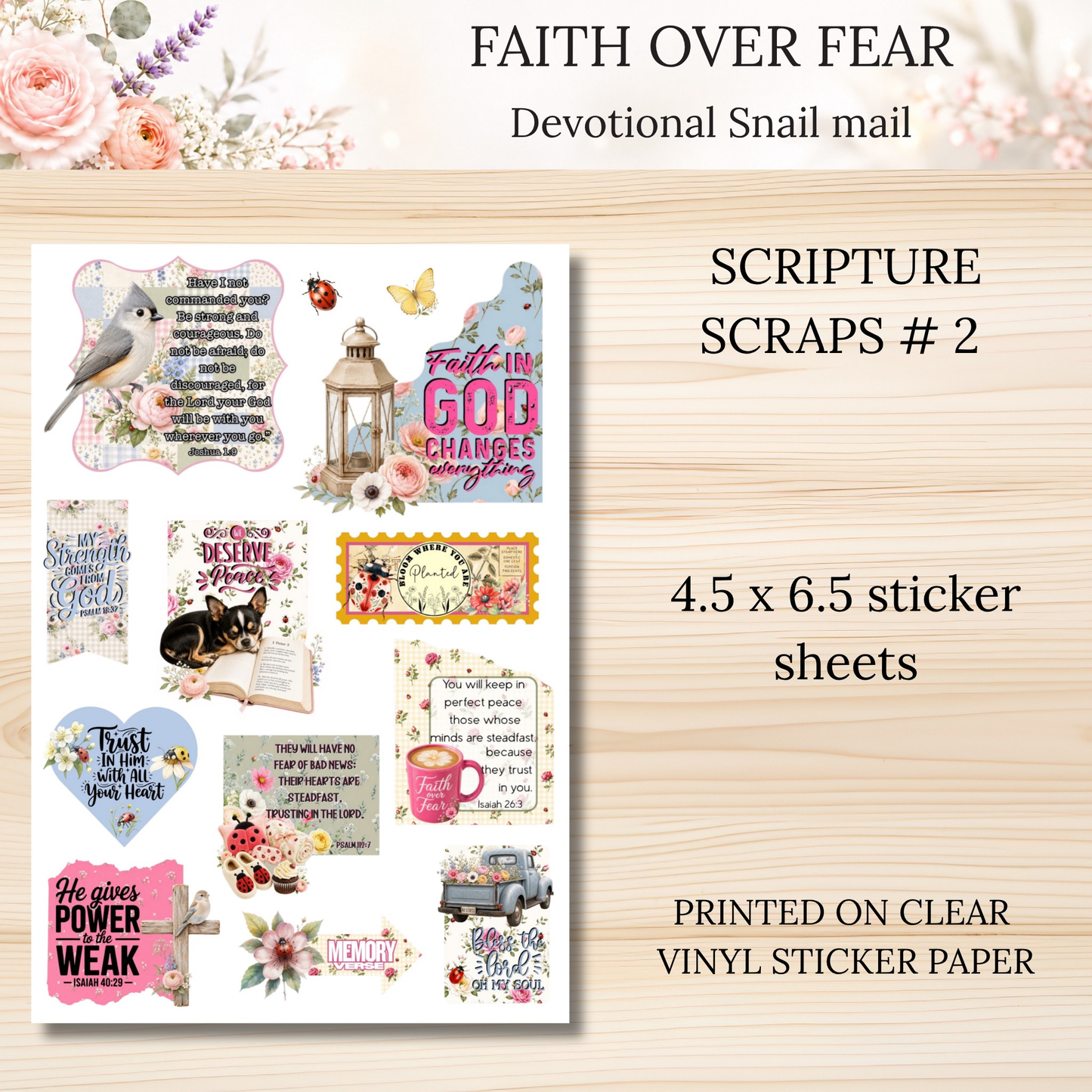 Faith Over Fear Scripture Writing & Devotional Bundle | Scriptures for Anxiety