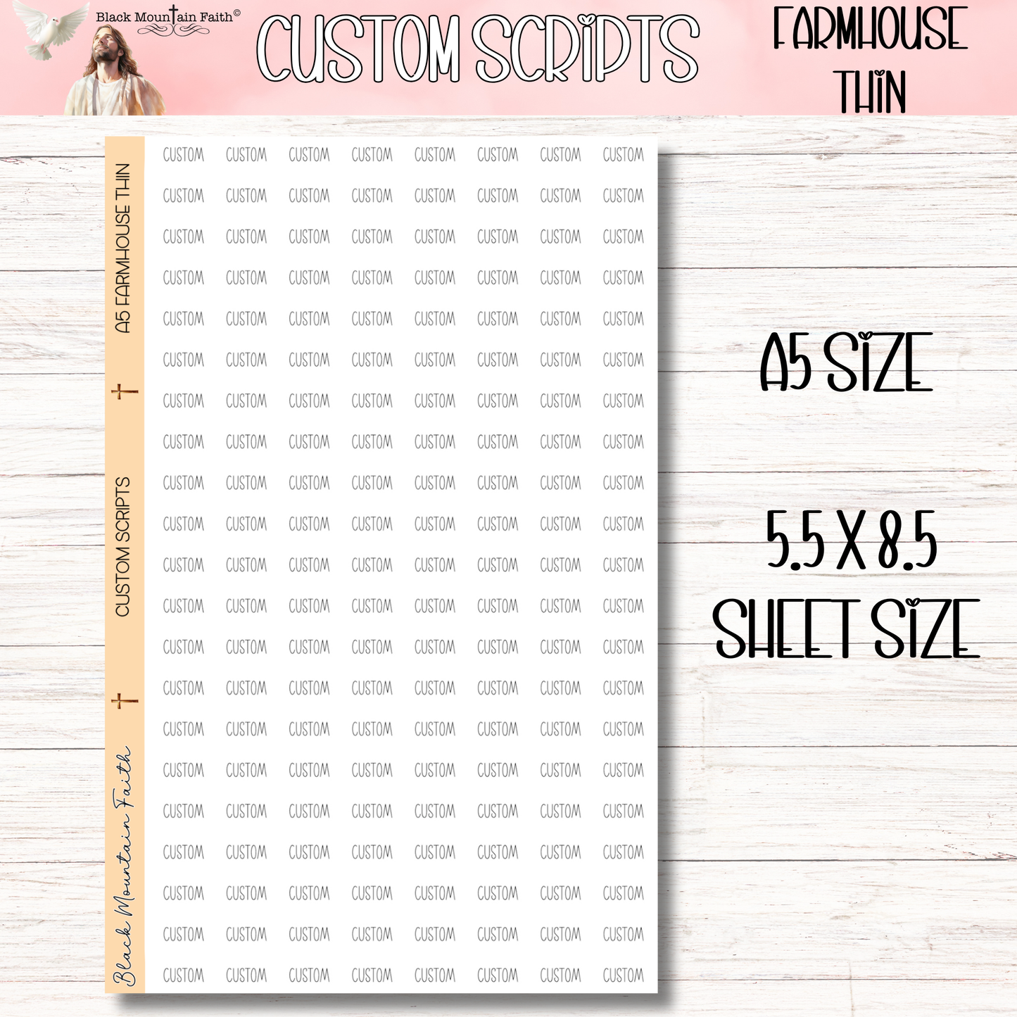 FARMHOUSE THIN FONT Custom Scripts