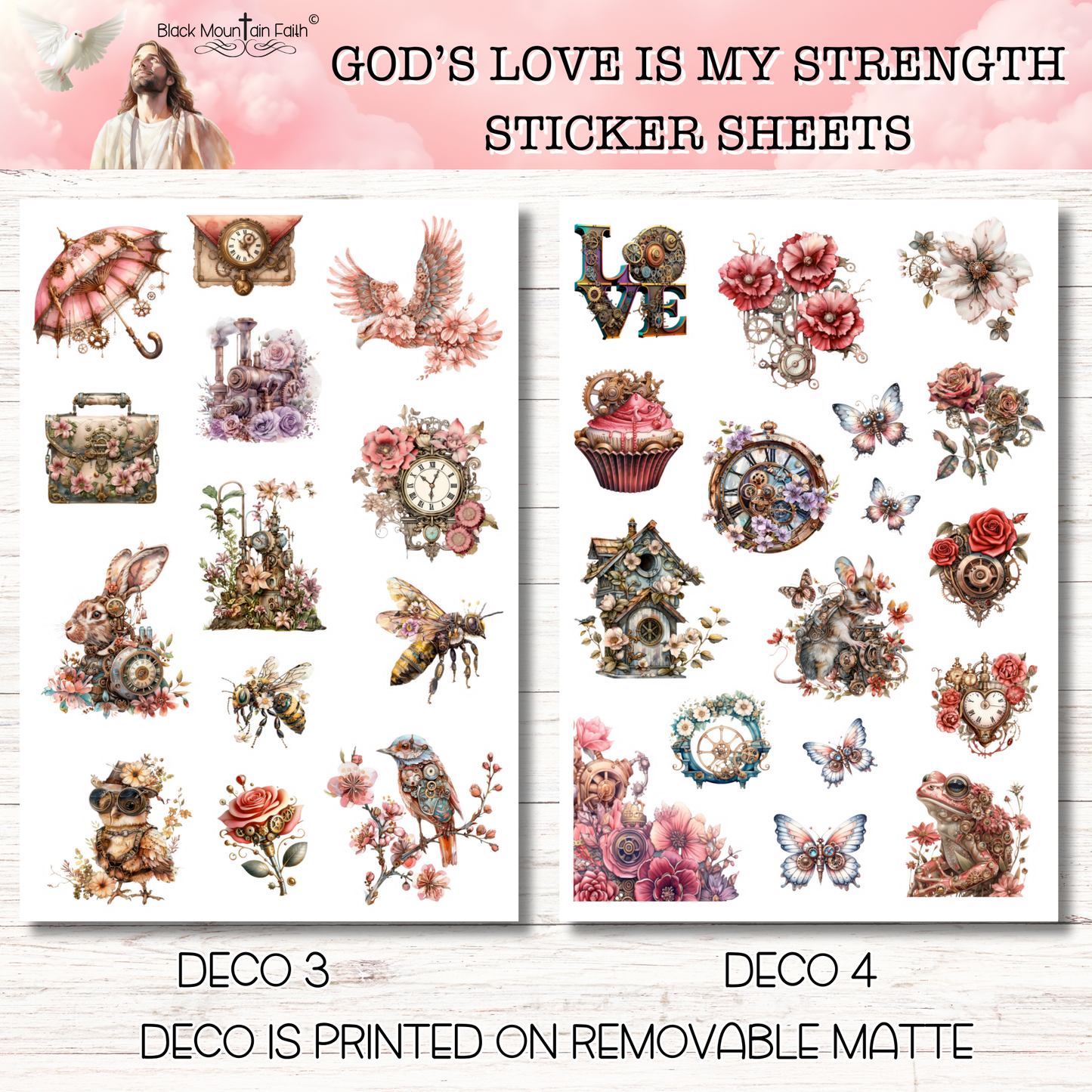 God's Love is My Strength Scripture Writing Plan Stickers