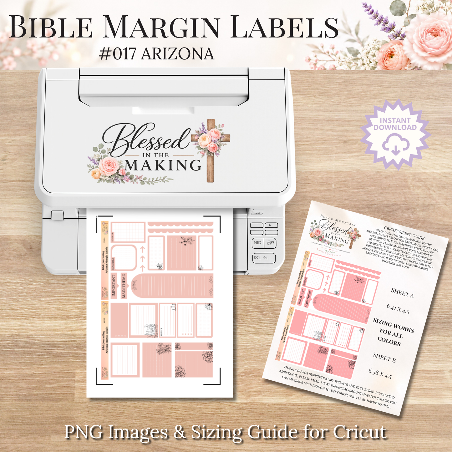 Bible Margin Labels 017 Arizona Print & Cut Bible Stickers