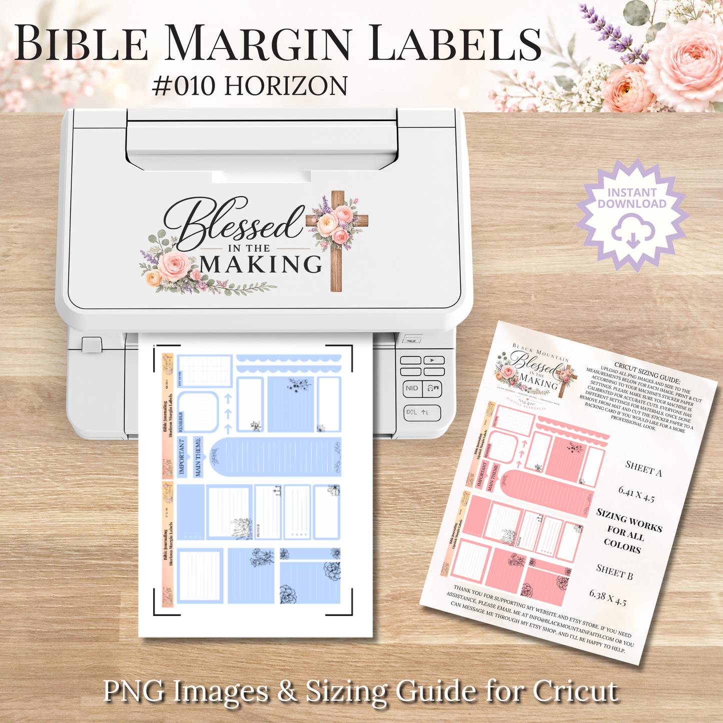 Bible Margin Labels 010 Horizon Print & Cut Bible Stickers