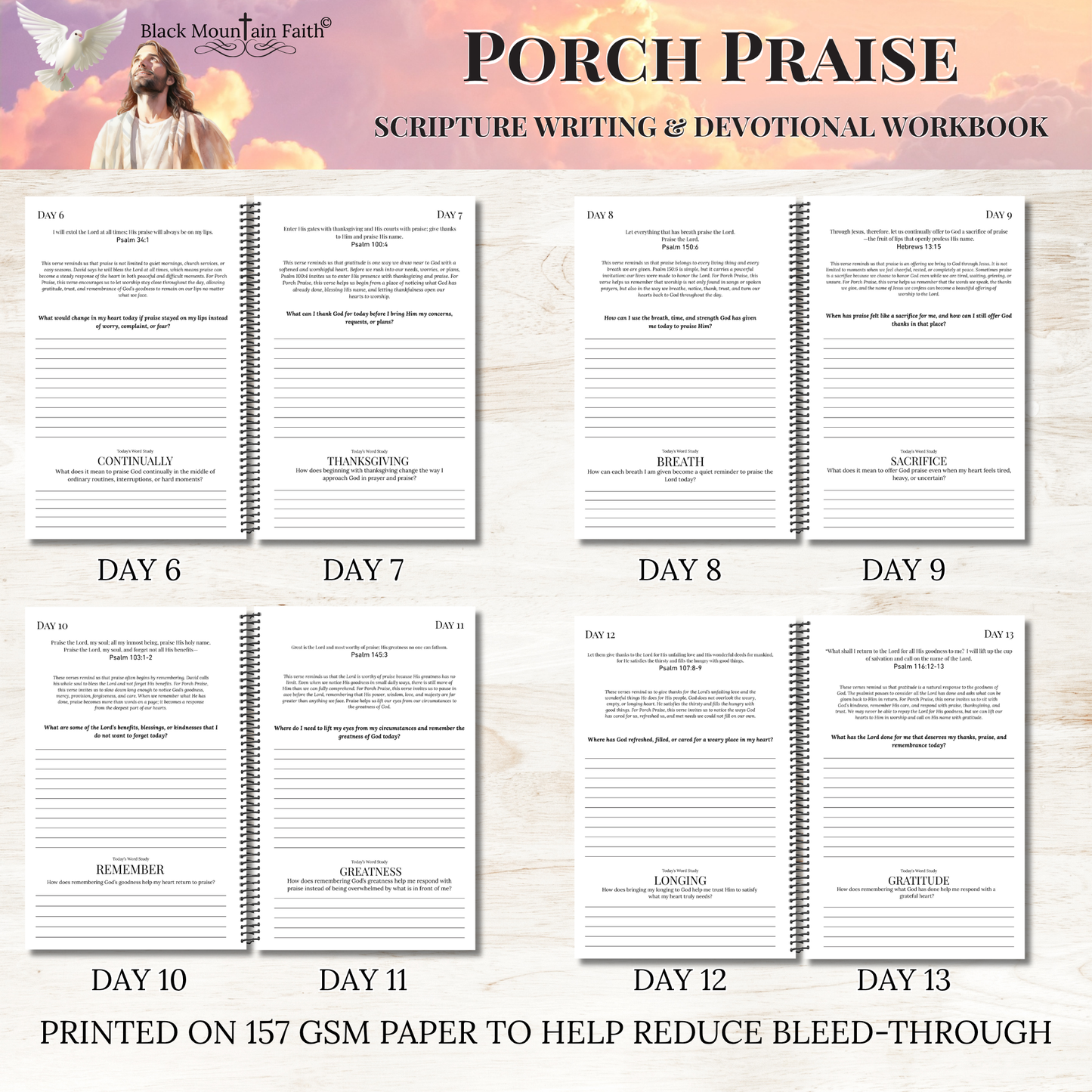 Porch Praise Scripture Writing & Devotional Workbook | Scriptures for Everyday Worship