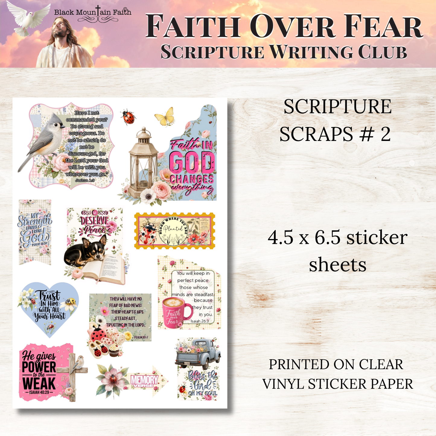 Faith Over Fear Scripture Writing & Devotional Bundle | Scriptures for Anxiety