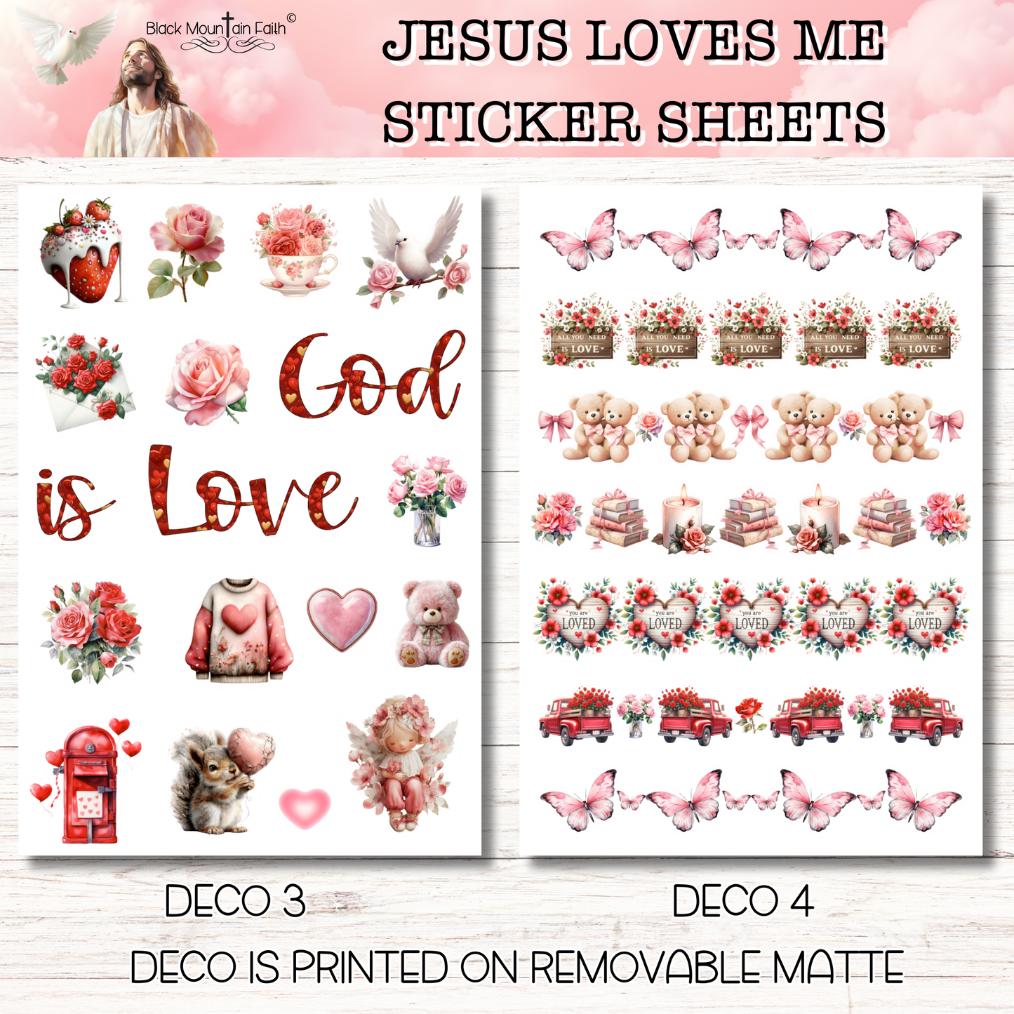 Jesus Loves Me Scripture Writing Plan Stickers