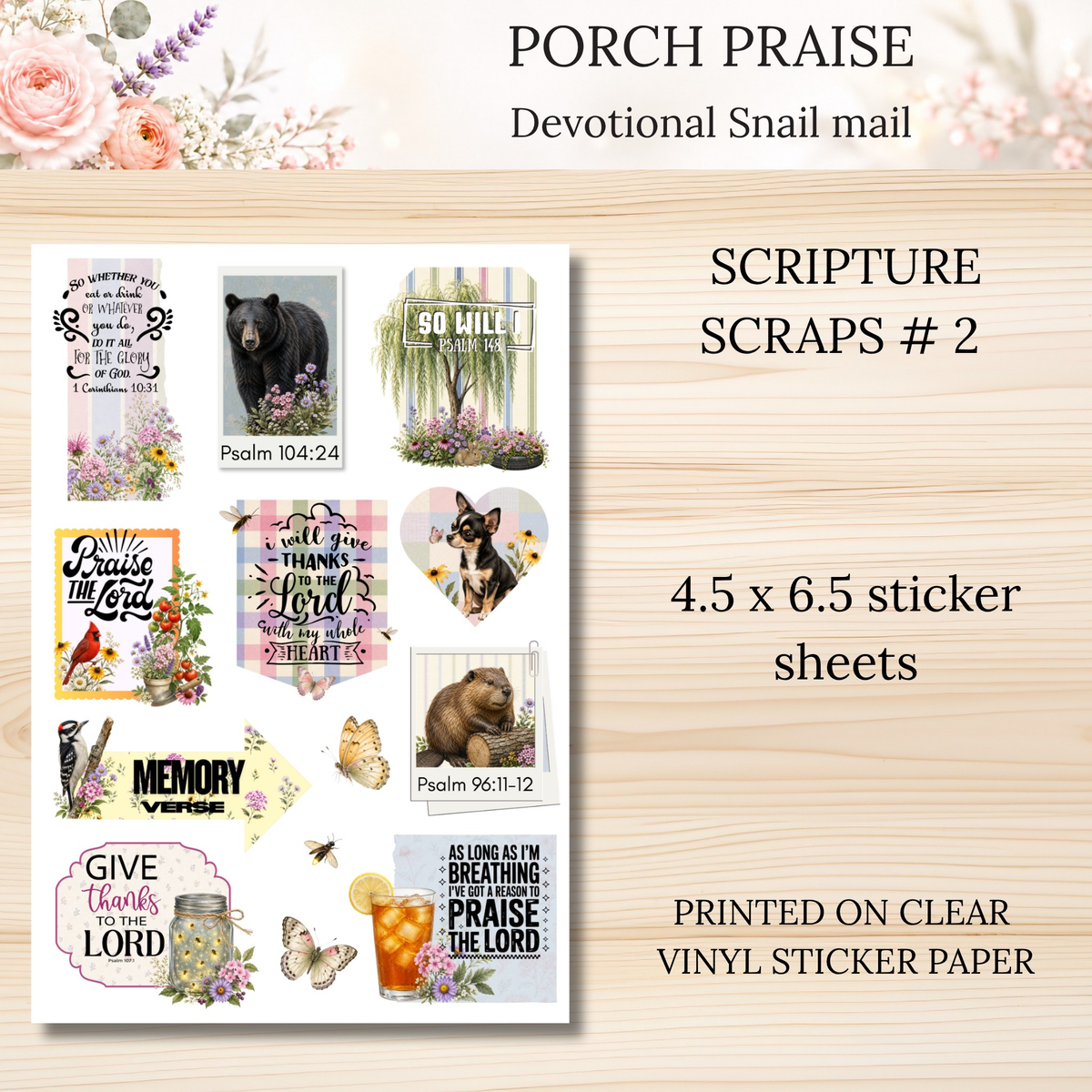 Porch Praise Scripture Writing & Devotional Bundle | Scriptures for Everyday Living