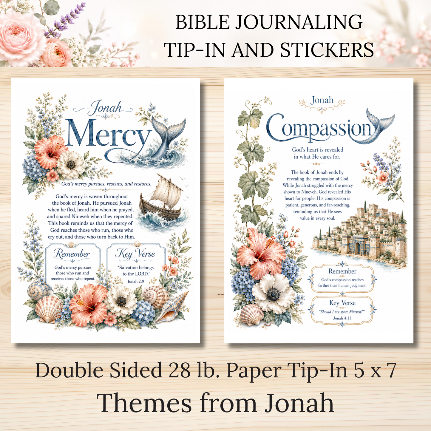 JONAH | Loaded Bible Mini Kit | Tip-In, Stickers & Die Cut Glossy Sticker