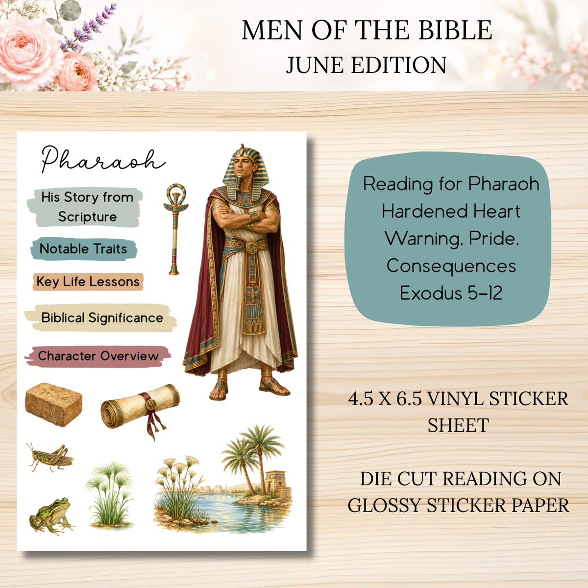 JUNE Men of the Bible Snail Mail Stickers PAST EDITION Listing