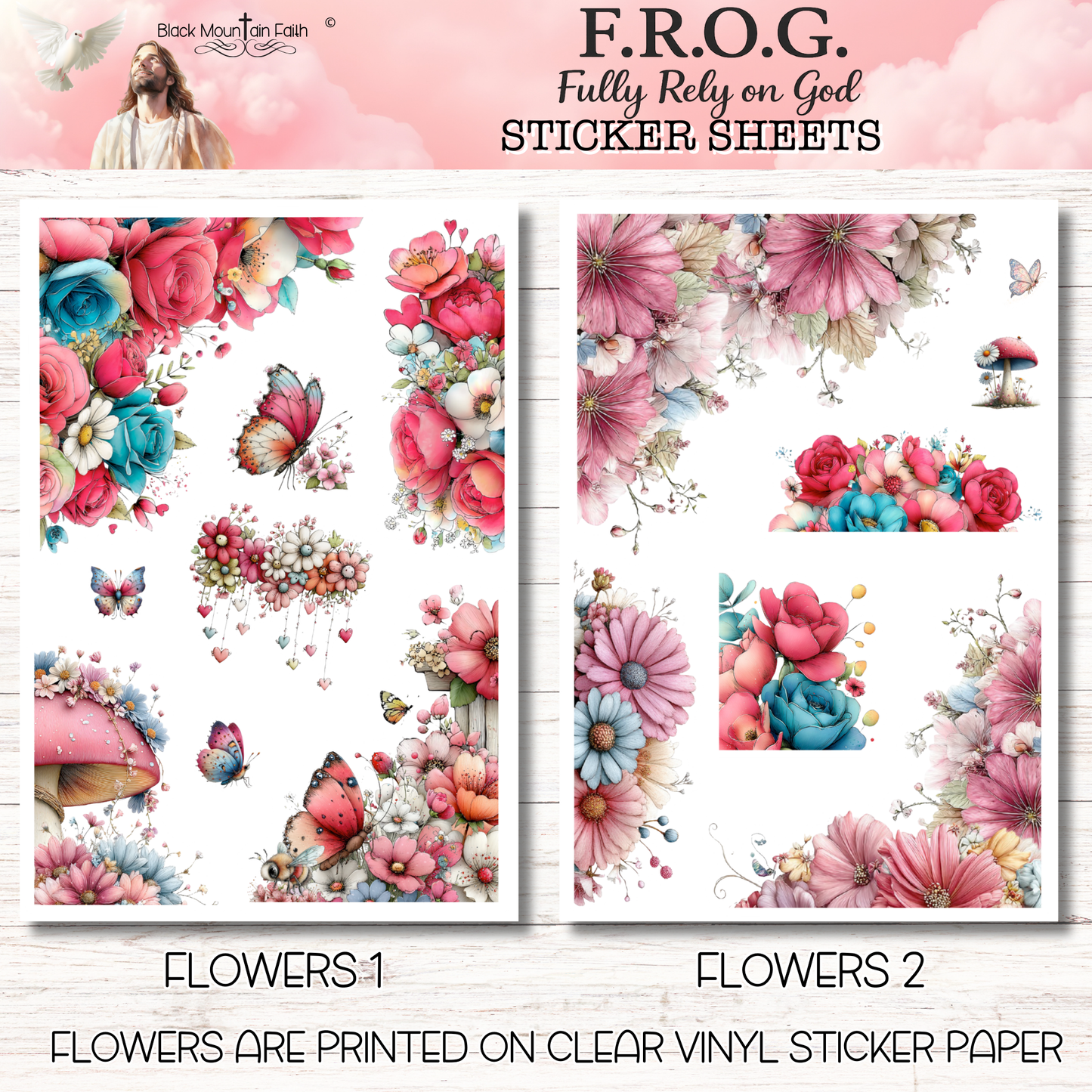 F.R..O.G. Fully Rely on God Scripture Writing Plan Stickers