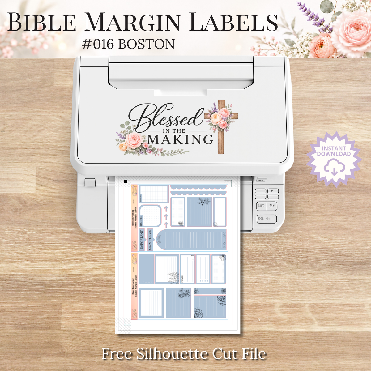 Bible Margin Labels 016 Boston Print & Cut Bible Stickers