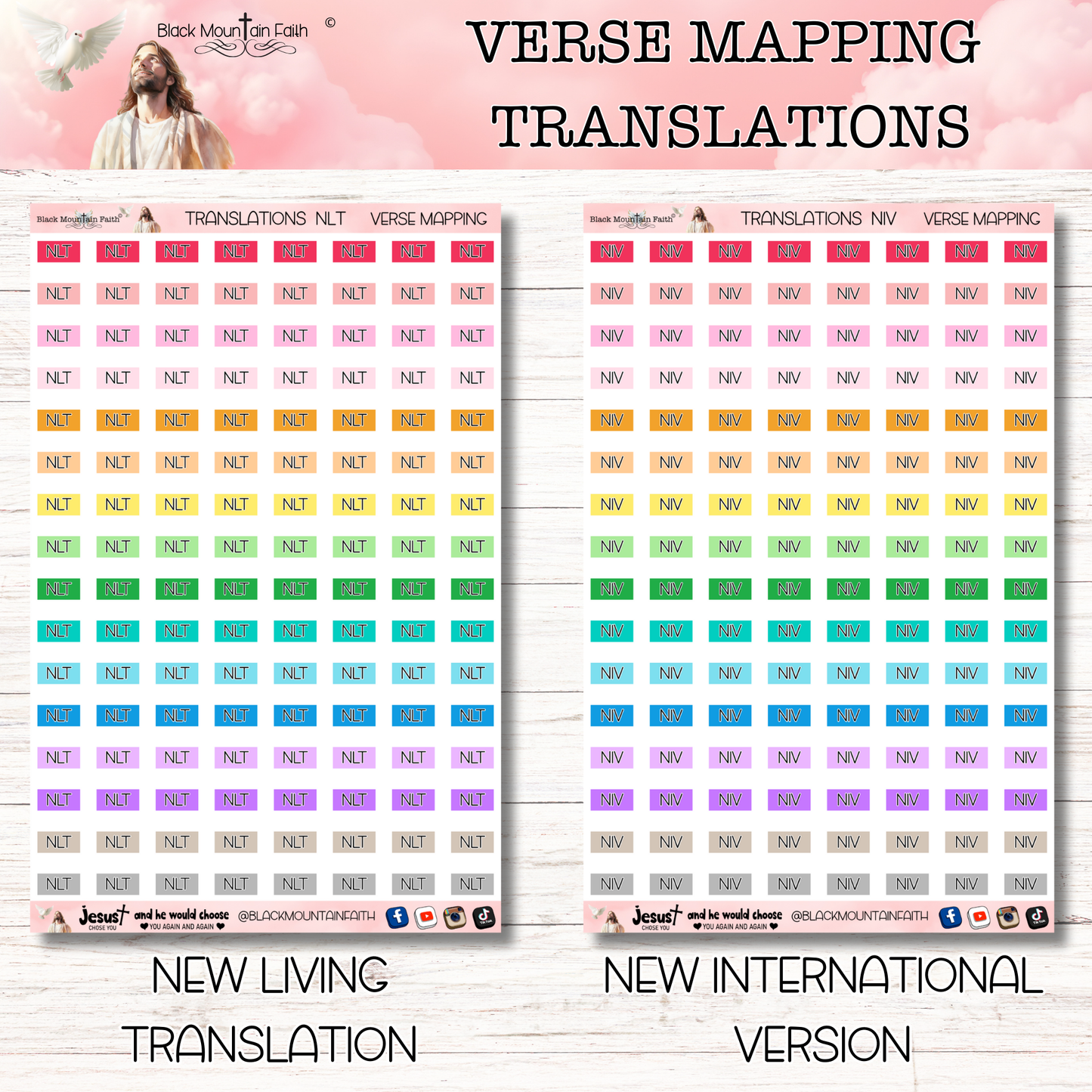 Verse Mapping Translation Stickers