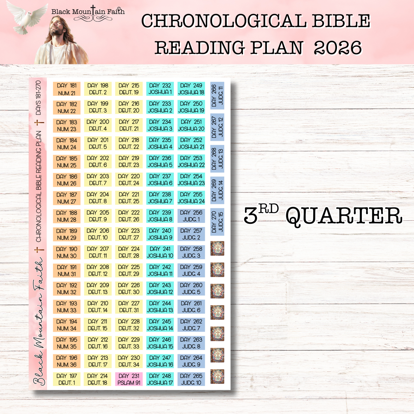2026 Chronological Reading Plan Stickers