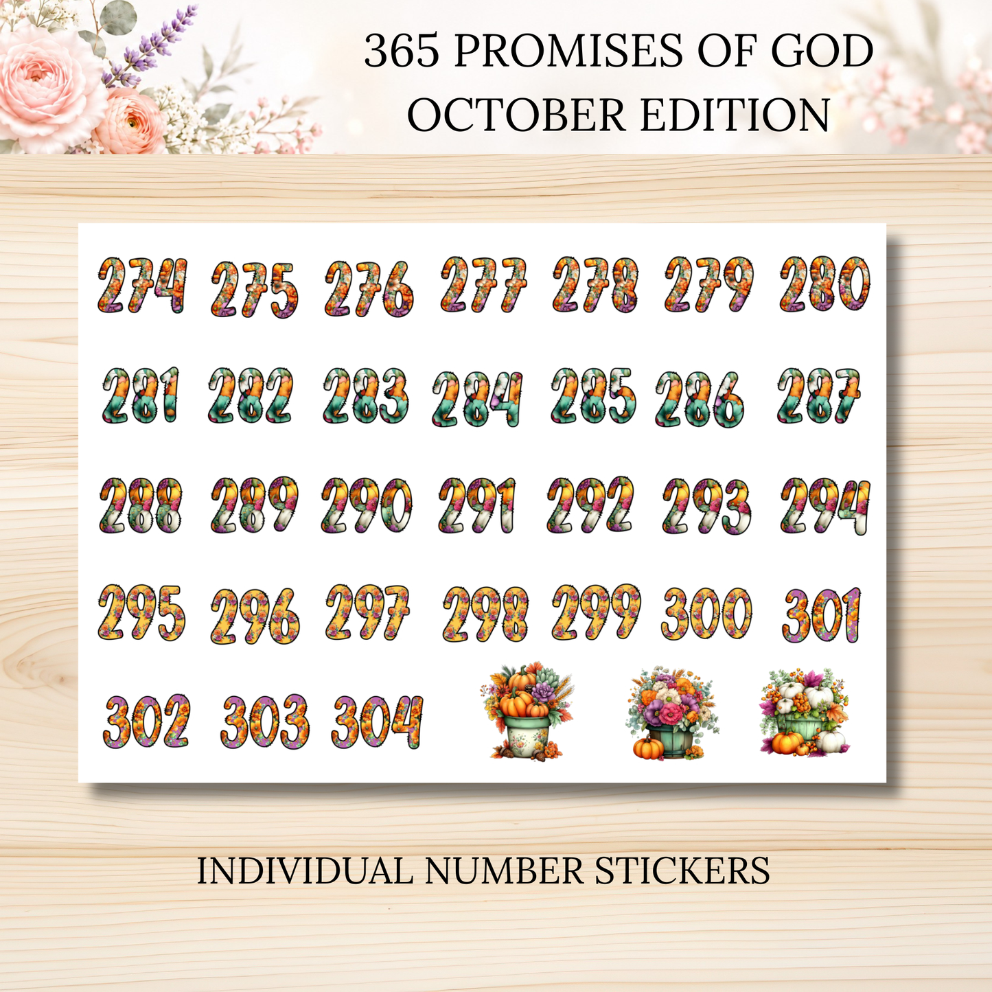 365 Promises of God Sticker Subscription Club MONTHLY EDITION