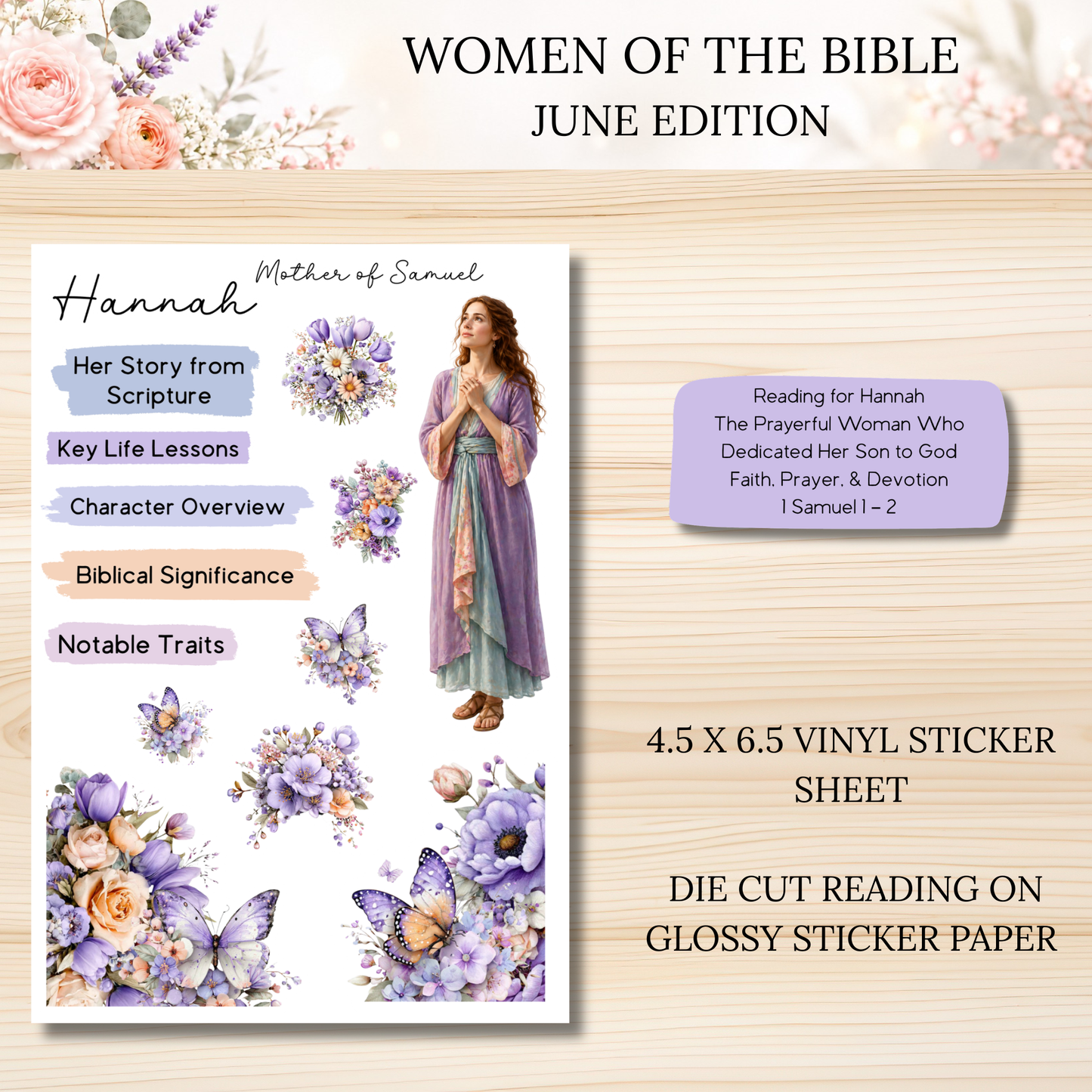 Women of the Bible Snail Mail Stickers JUNE PAST EDITION Listing