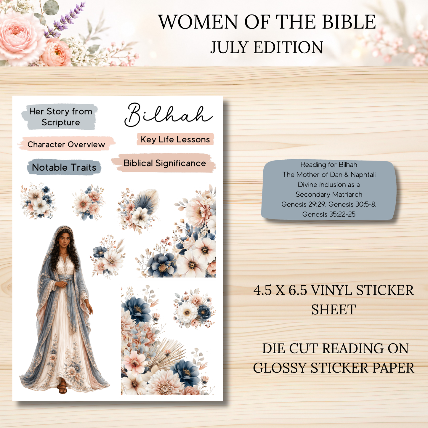 Women of the Bible Snail Mail Stickers JULY PAST EDITION Listing