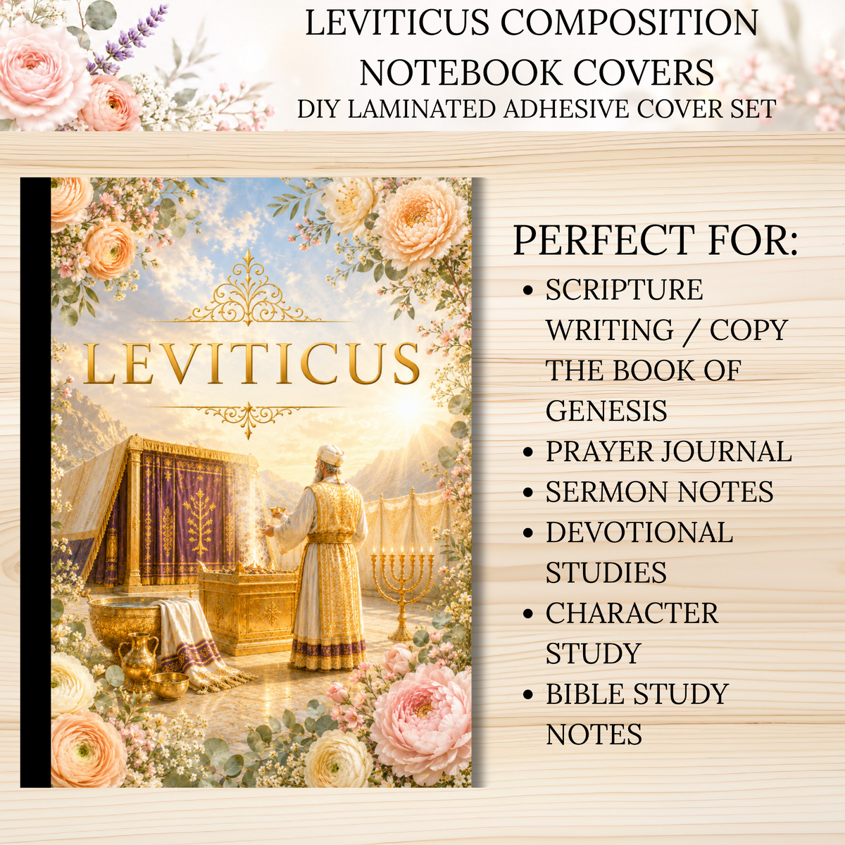 Leviticus Composition Notebook Covers | DIY Laminated Adhesive Cover Set