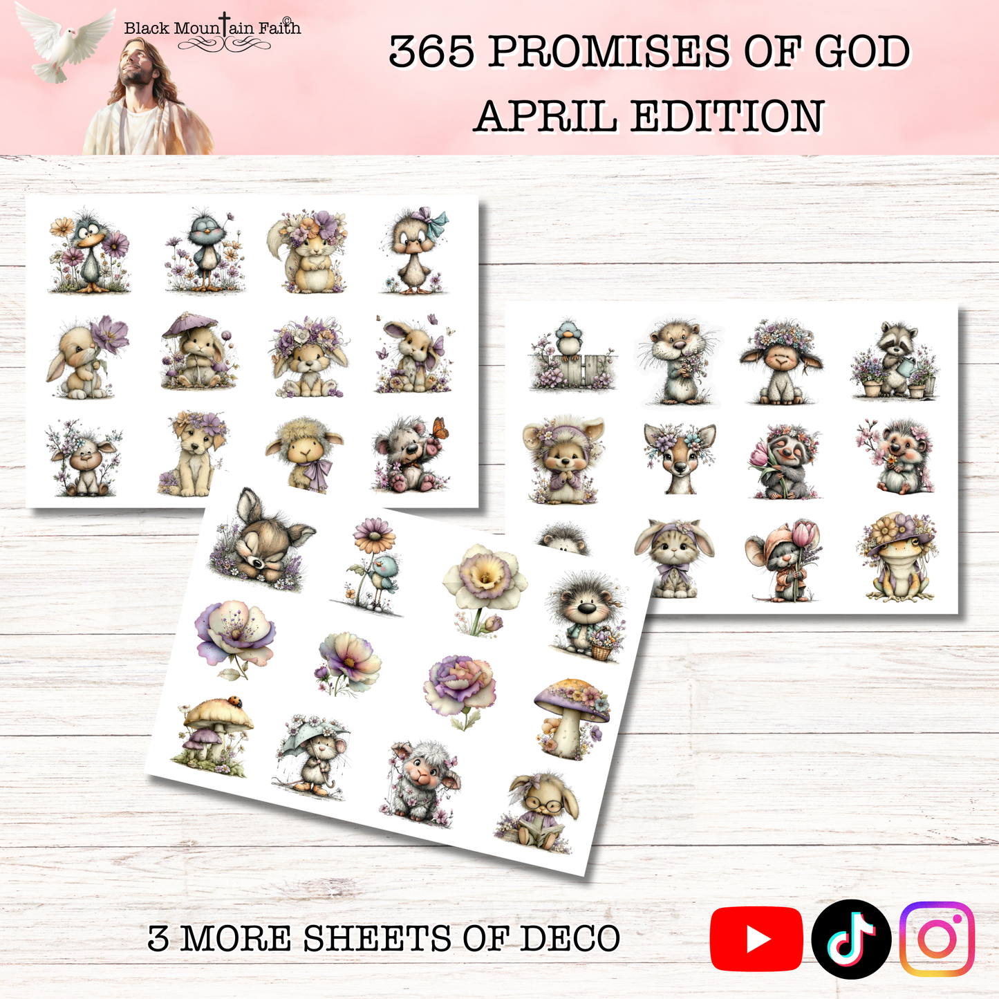 365 Promises of God Sticker Subscription Club MONTHLY EDITION
