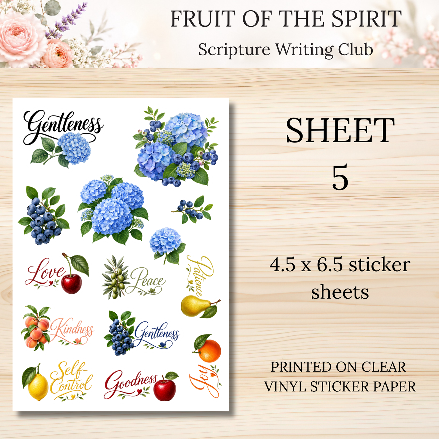 Fruit of the Spirit Scripture Writing & Devotional Bundle | Scriptures for Spiritual Fruits
