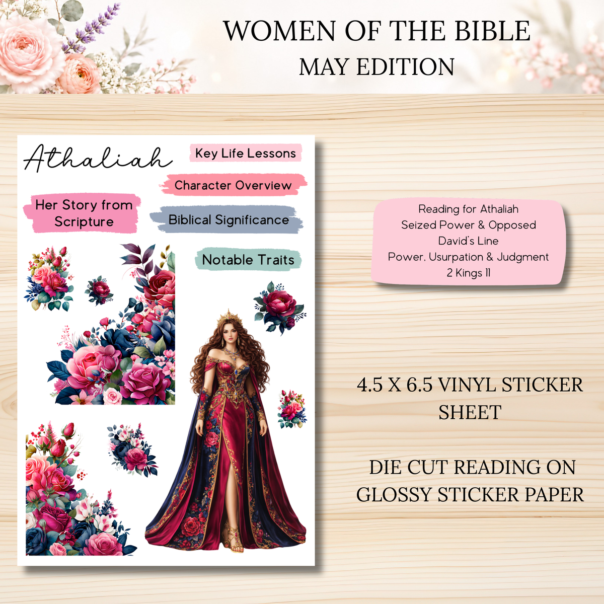 Women of the Bible Snail Mail Stickers MAY PAST EDITION Listing
