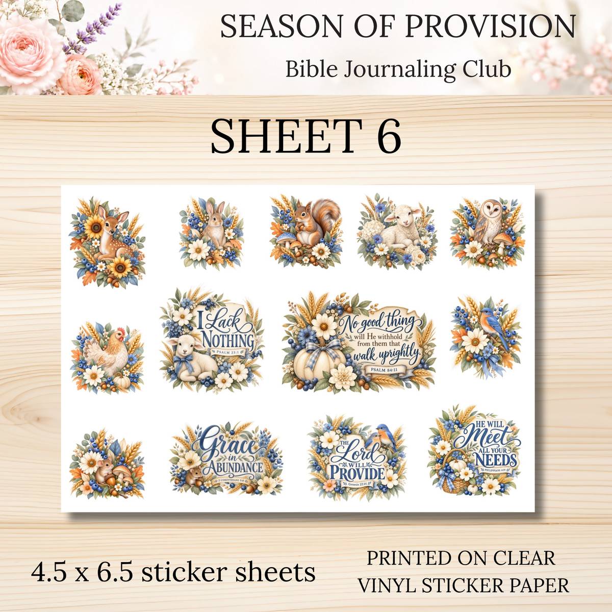 Season of Provision || Bible Journaling Club