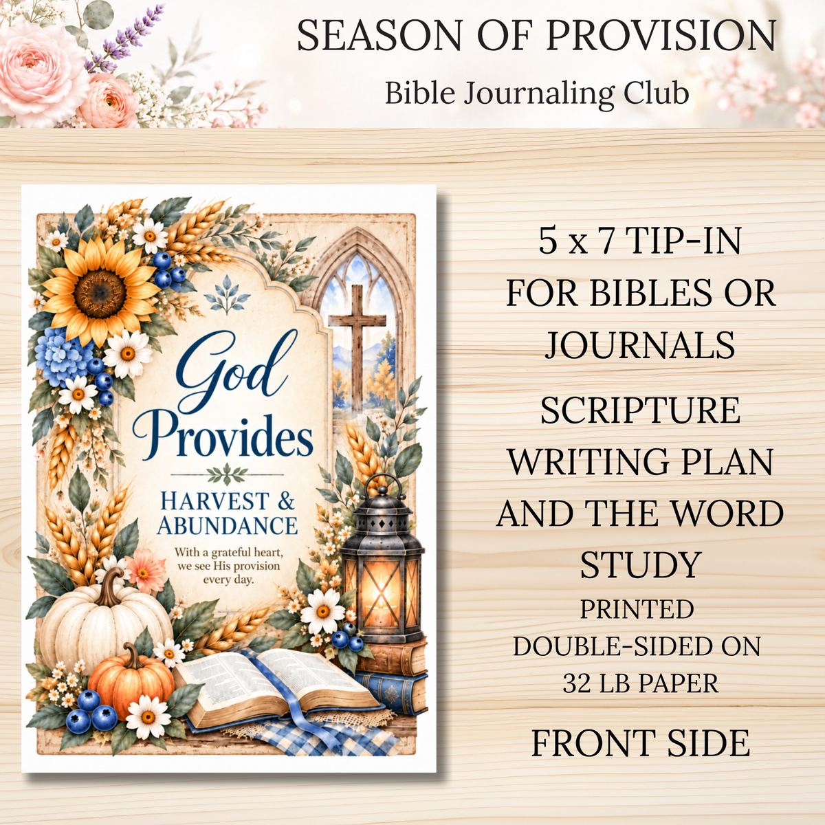 Season of Provision || Bible Journaling Club