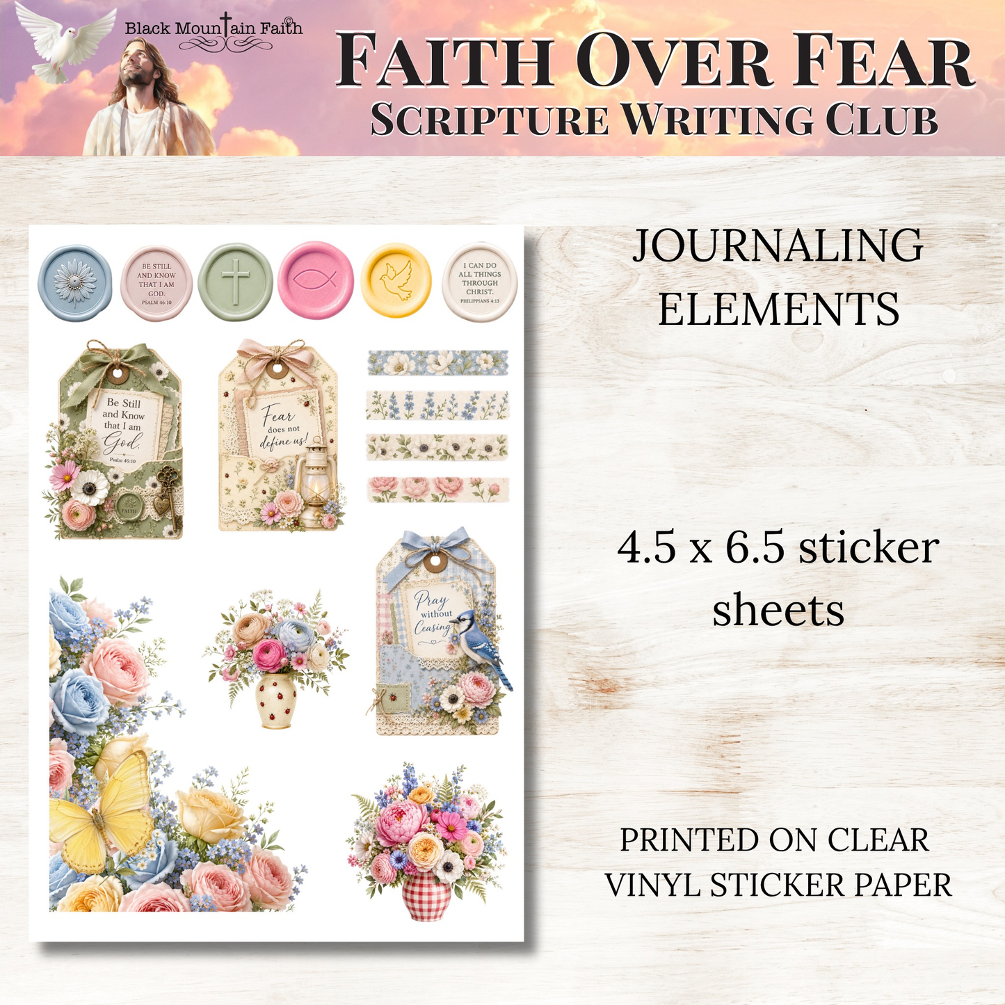 Faith Over Fear Scripture Writing & Devotional Bundle | Scriptures for Anxiety