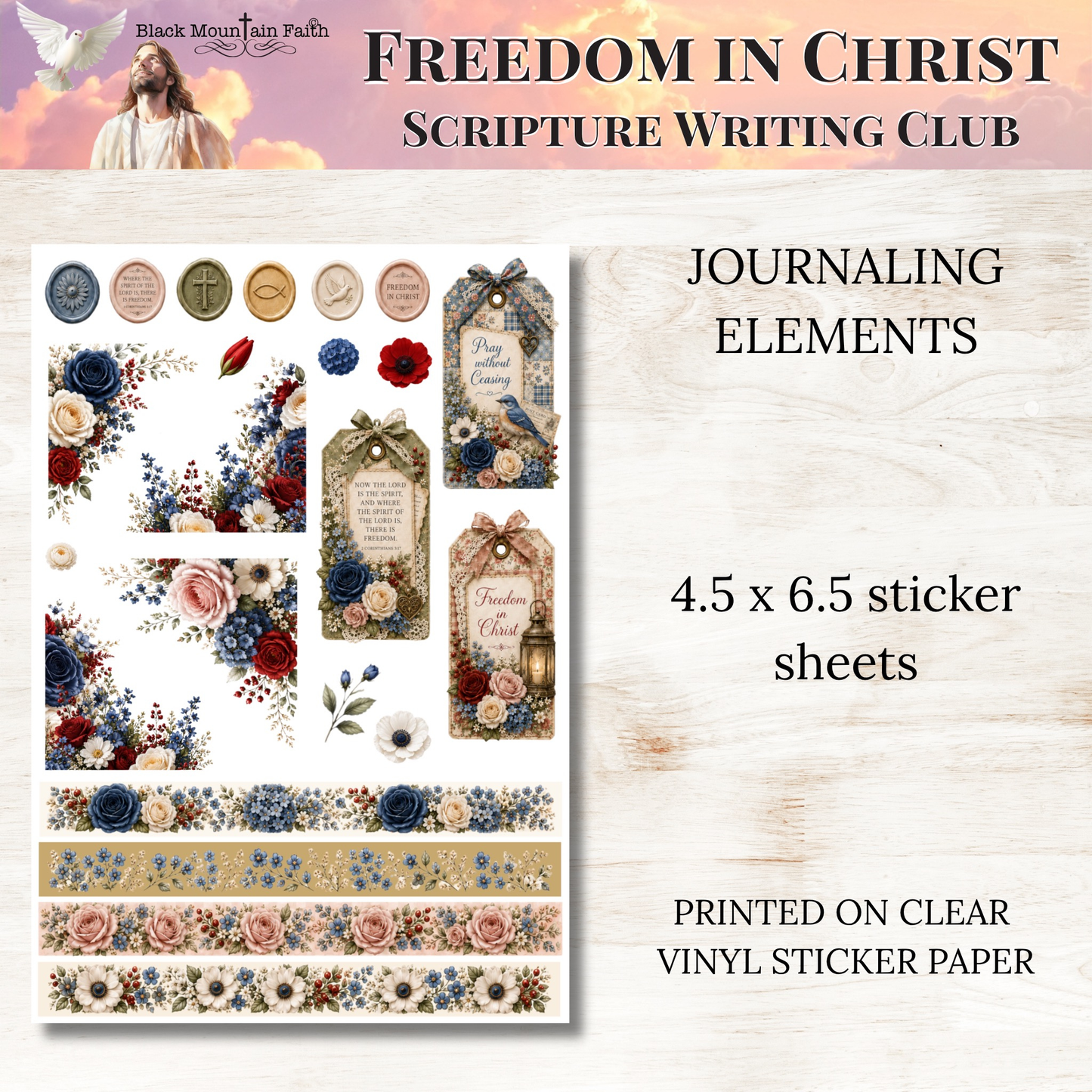 Freedom in Christ Scripture Writing & Devotional Bundle | Scriptures for Free Living