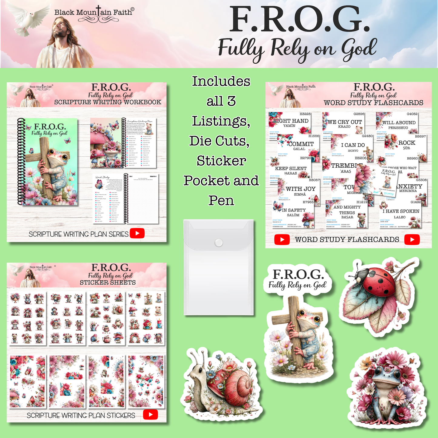 F.R.O.G. Fully Rely on God Deluxe Collection PAST Scripture Writing Collections