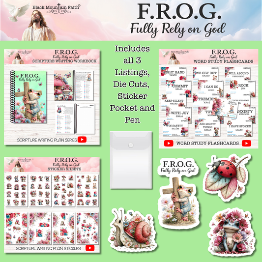 F.R.O.G. Fully Rely on God Deluxe Collection PAST Scripture Writing Collections